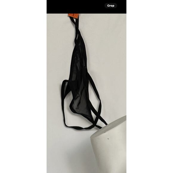 Unwrap Me Babydoll Red Bow Lingerie Teddy Sleepwear Black Size Large - Picture 6 of 6